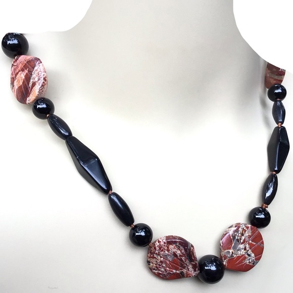Handcrafted Black Onyx Necklace NWT - Picture 9 of 10